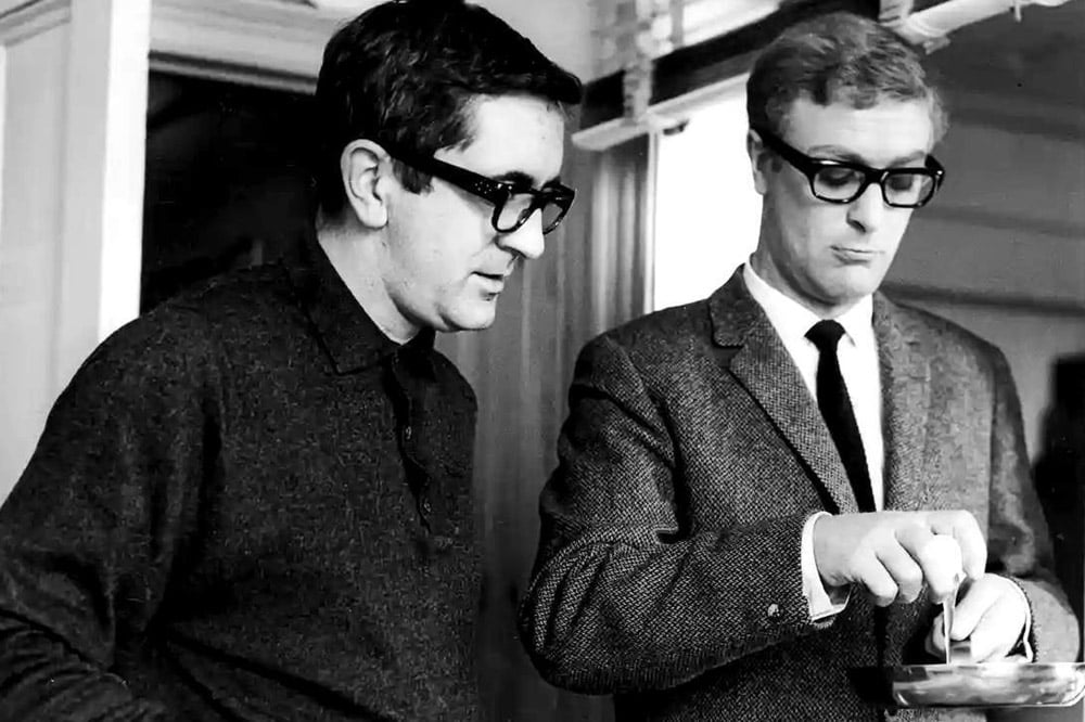Len Deighton and Michael Caine