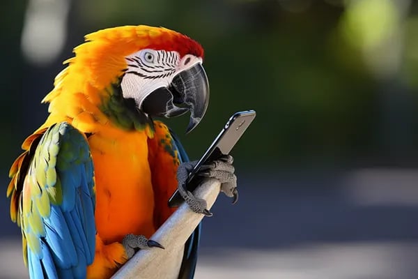 Macaw Text Message