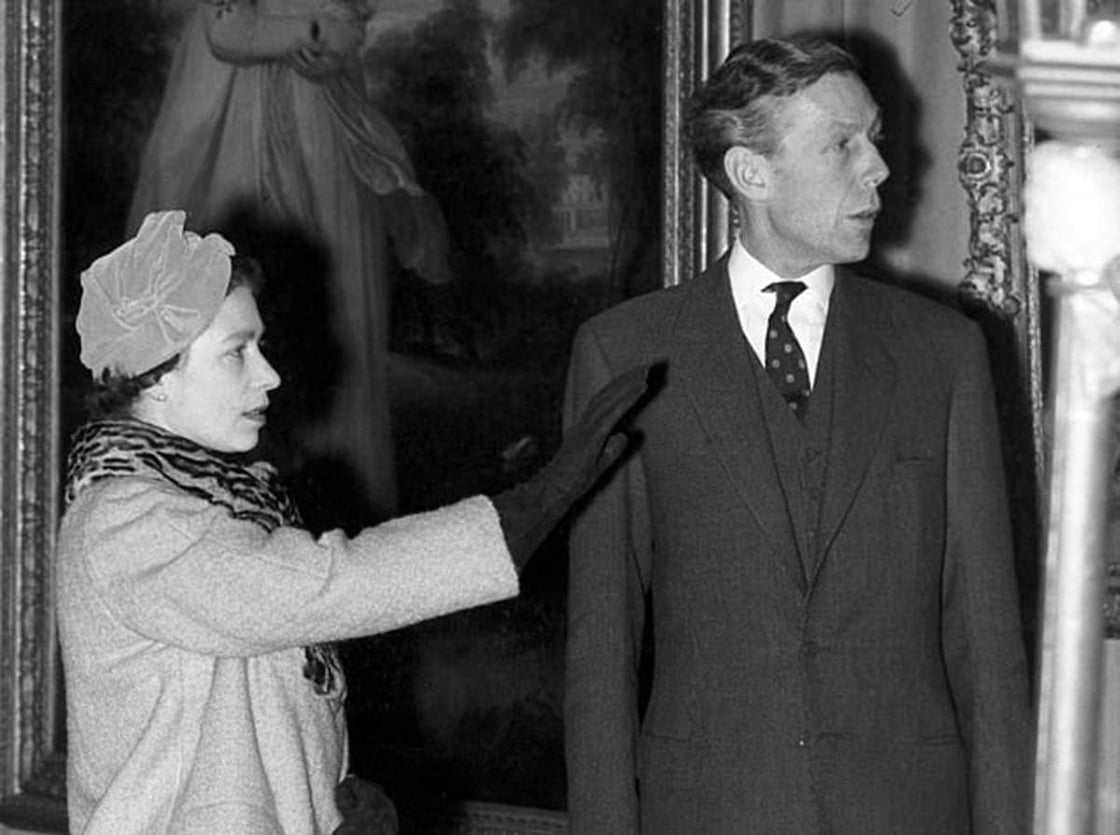 QE2 and Anthony Blunt