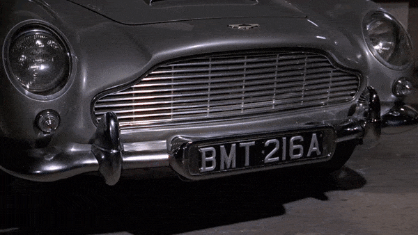 DB5 license plates